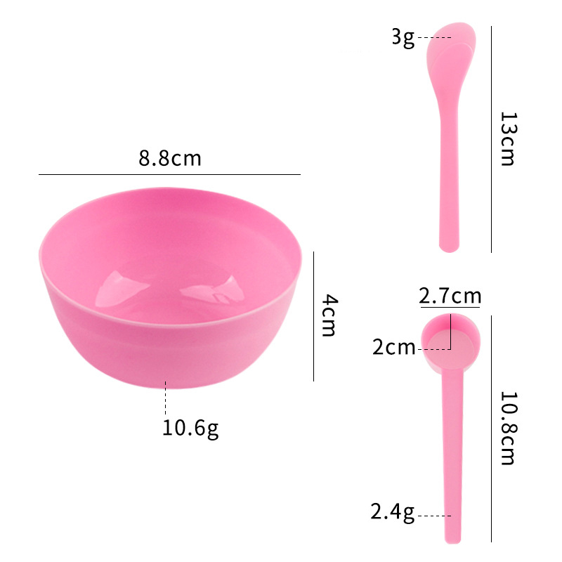 Beauty Salon Facial Mask Bowl Set with Spoon & Spatula, Face Mask Mixing Tool