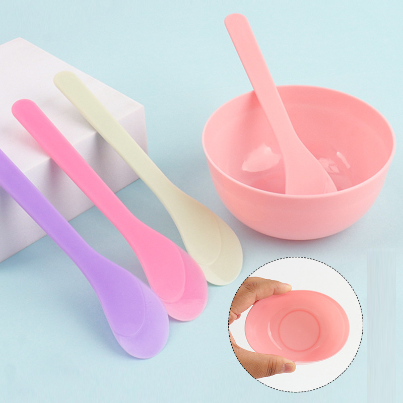 Beauty Salon Facial Mask Bowl Set with Spoon & Spatula, Face Mask Mixing Tool