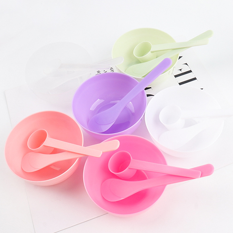 Beauty Salon Facial Mask Bowl Set with Spoon & Spatula, Face Mask Mixing Tool