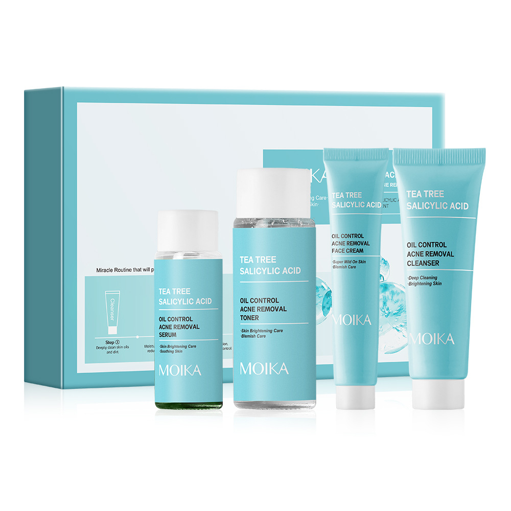 Tea Tree & Salicylic Acid Skincare Set | Acne Treatment & Oil Control Facial Care Kit