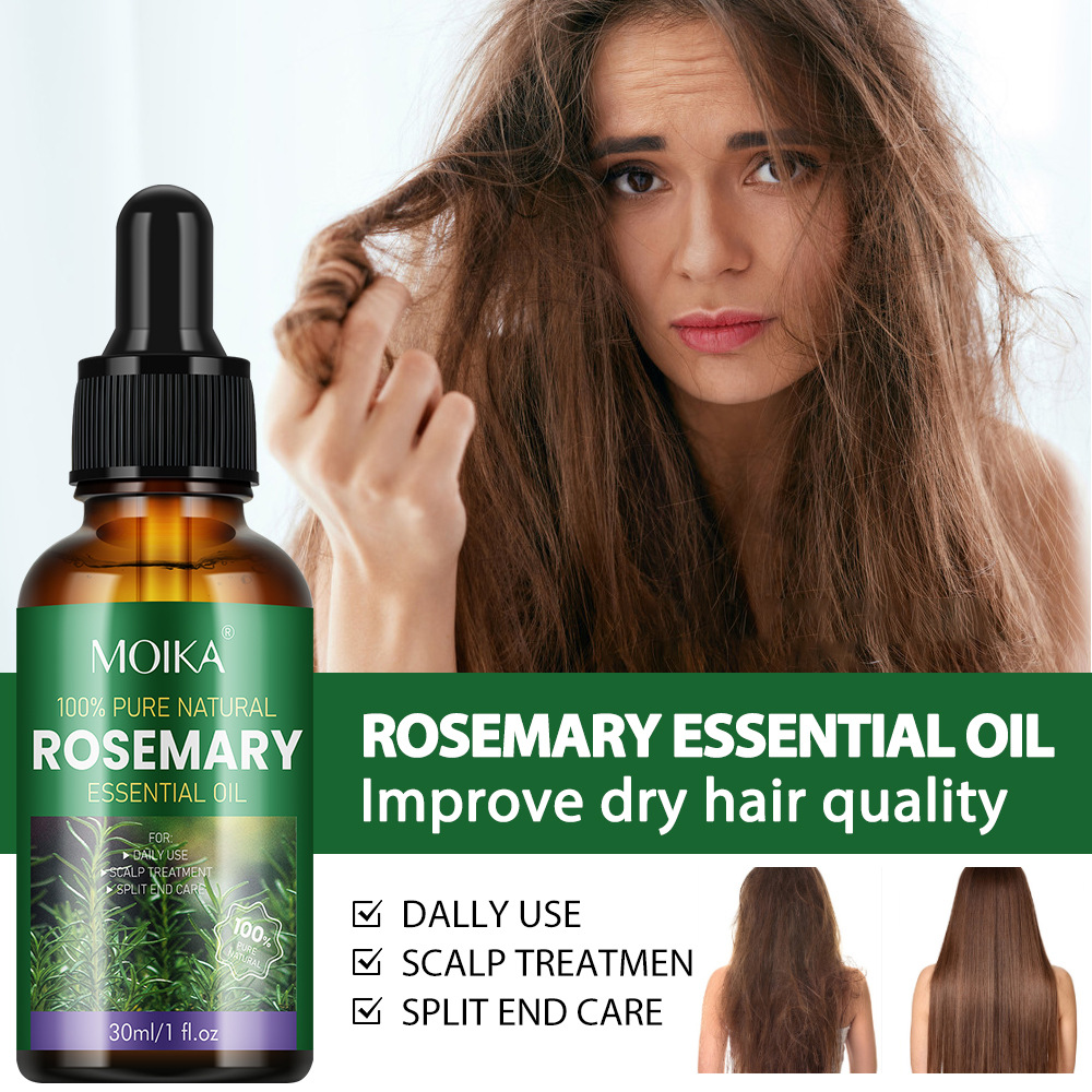 Rosemary Hair Care Essential Oil | Aromatherapy Scalp & Hair Treatment, Nourishing & Strengthening Oil 30ml