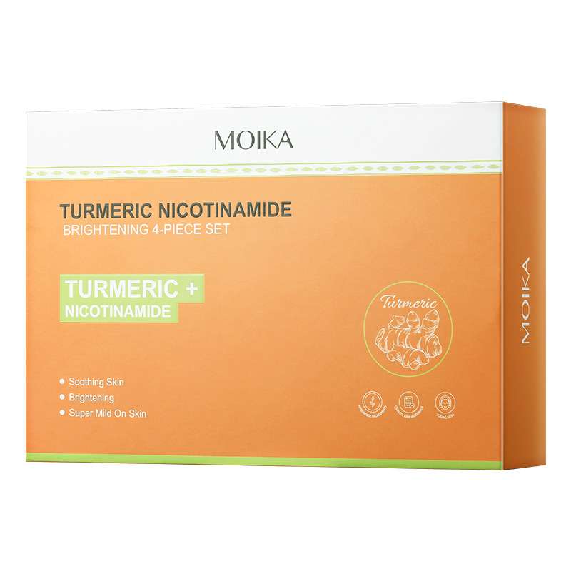 Turmeric & Niacinamide Skincare Set | Brightening & Hydrating Face Care Kit for Radiant Skin