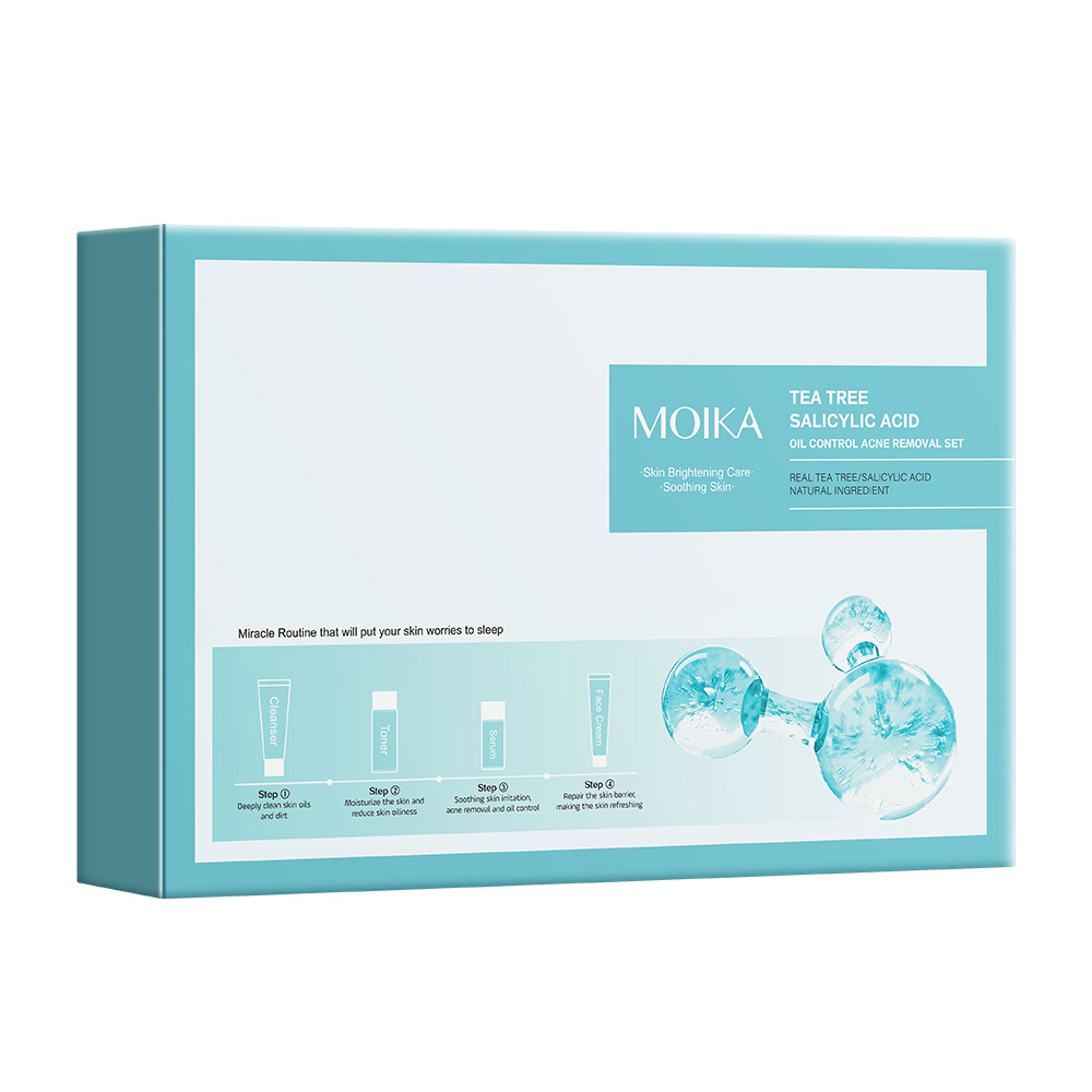 Tea Tree & Salicylic Acid Skincare Set | Acne Treatment & Oil Control Facial Care Kit