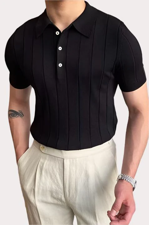 SEOSAN Elegant Silk Polo