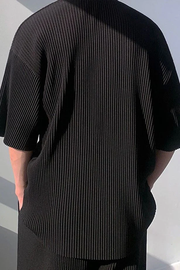 JINJU Oversize Pleated T-Shirt
