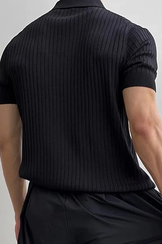 GIMCHEON Knitted Polo Shirt