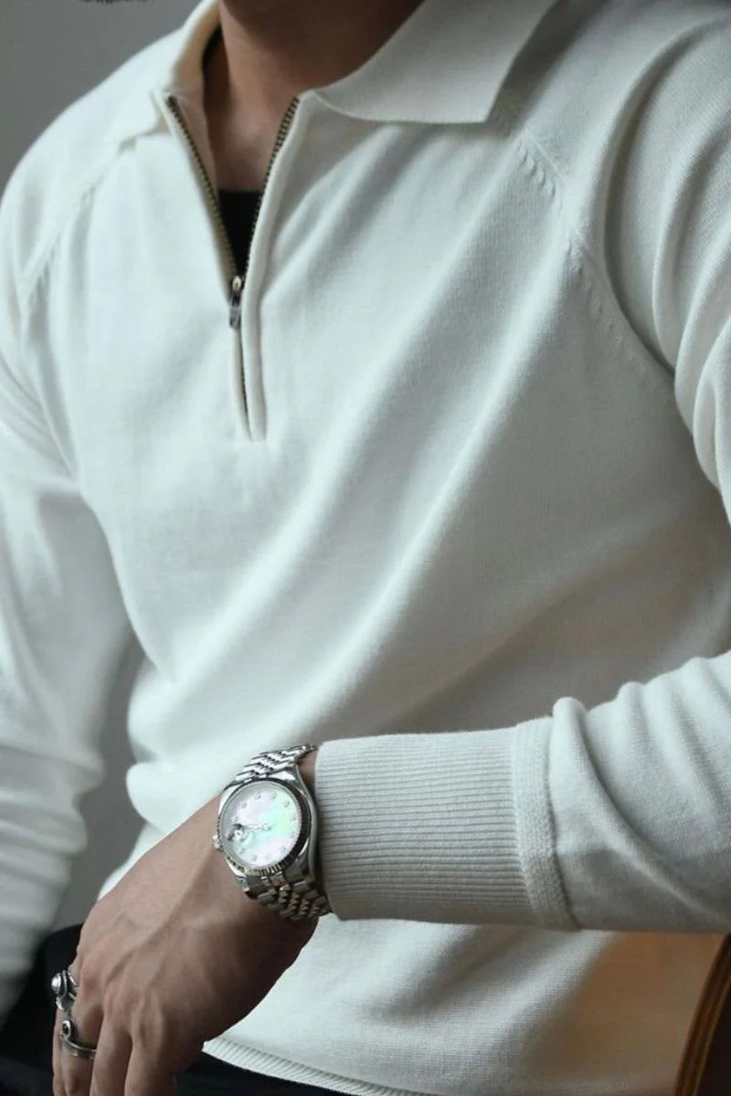 CHEONAN Quarter Zip Polo