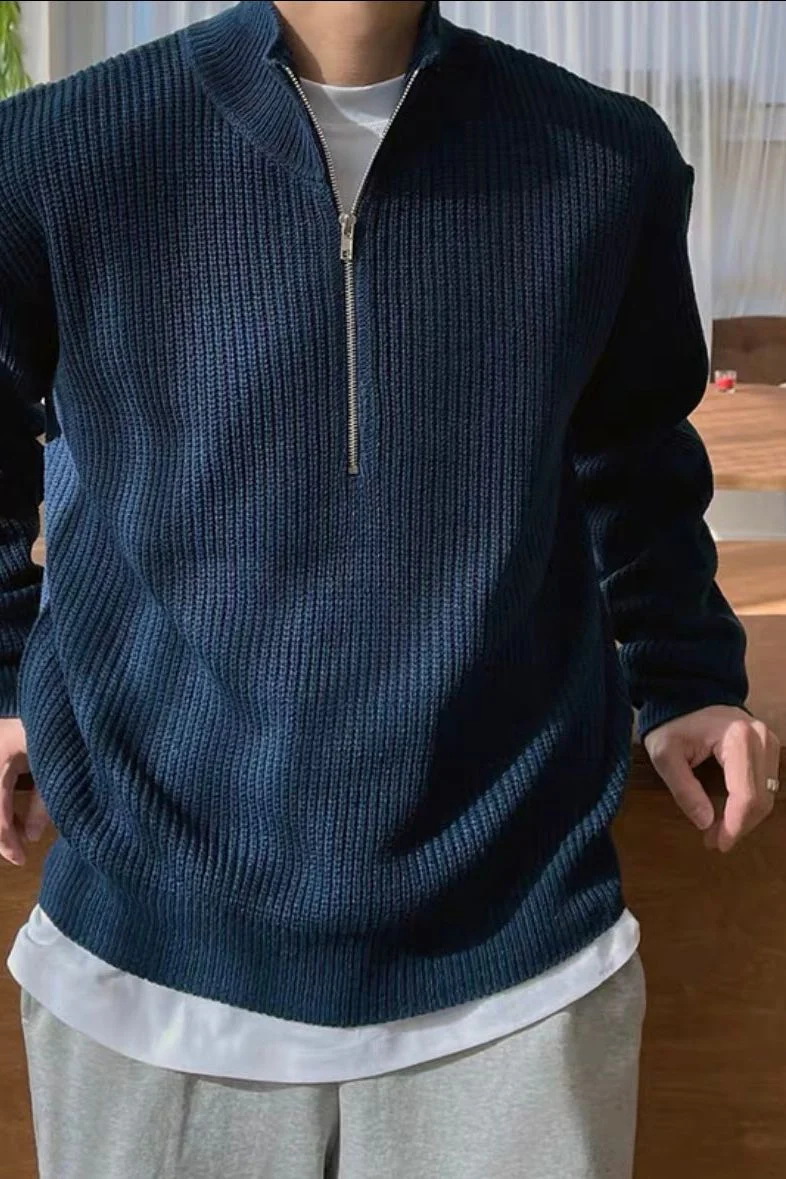 JEONJU Half Zip Sweater