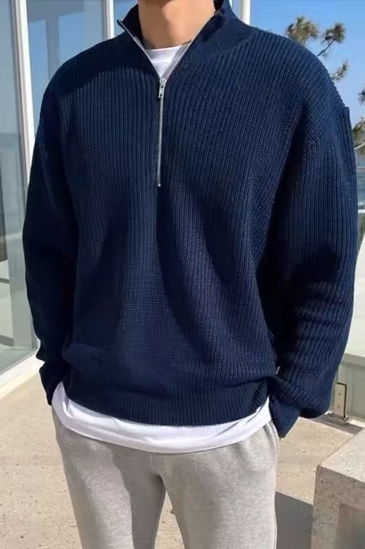 JEONJU Half Zip Sweater