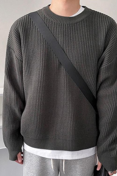 MOKPO Ribbed Sweater