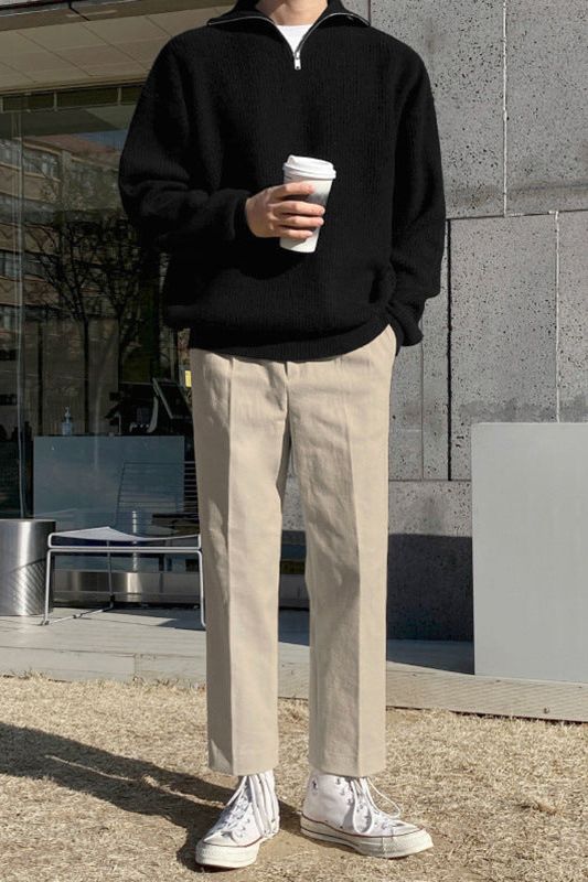 SEJONG Quarter Zip Sweater