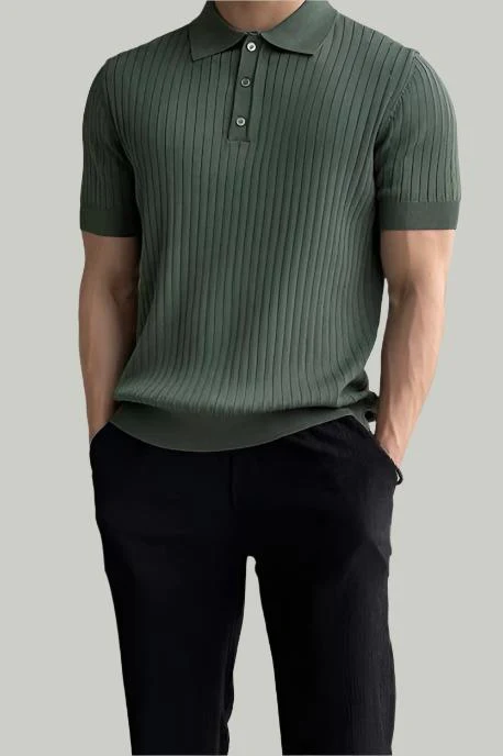 GIMCHEON Knitted Polo Shirt