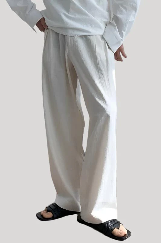 YANGJU Wide Leg Linen Pant