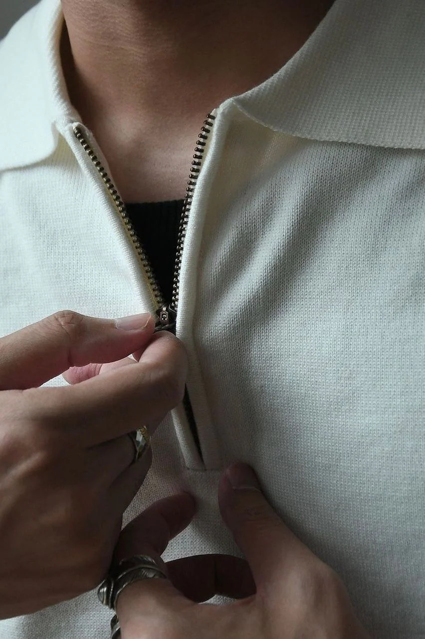 CHEONAN Quarter Zip Polo