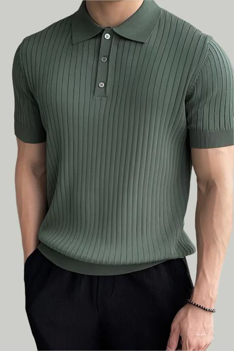 GIMCHEON Knitted Polo Shirt