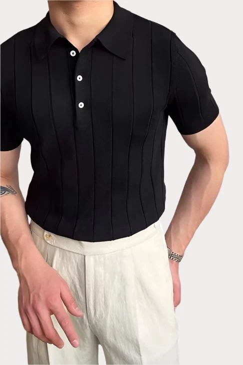 SEOSAN Elegant Silk Polo