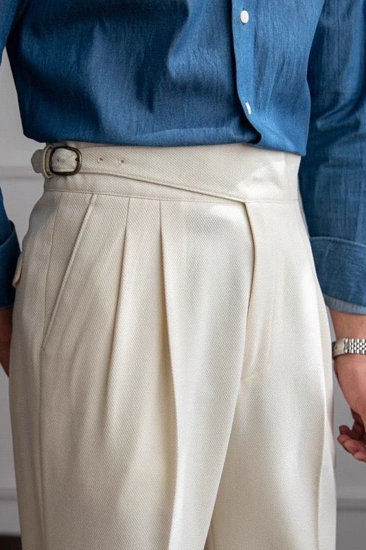 GOYANG High Waist Straight Italian Trouser