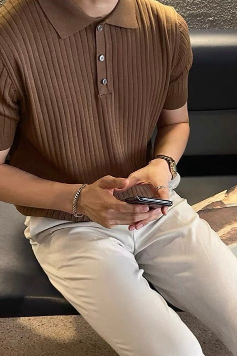 GIMCHEON Knitted Polo Shirt