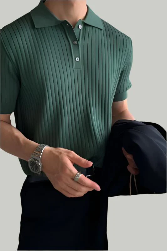 GIMCHEON Knitted Polo Shirt