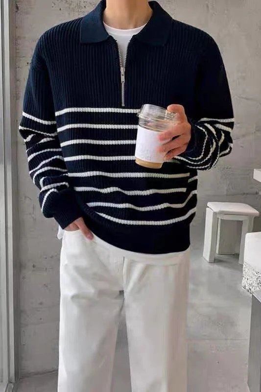 ANYANG Knit Half-Zip Sweater