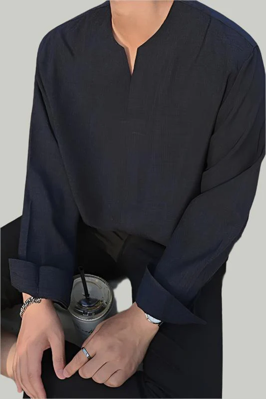 CHUNGJU Korean Collar Shirt