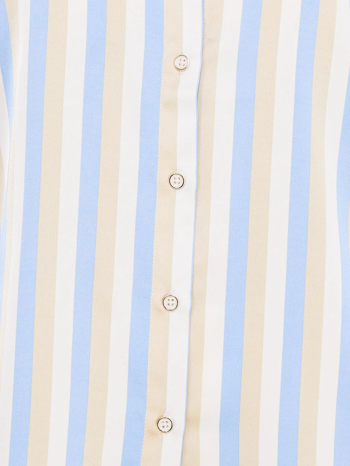 Multi Colour Striped Satin Button-Front Blouse