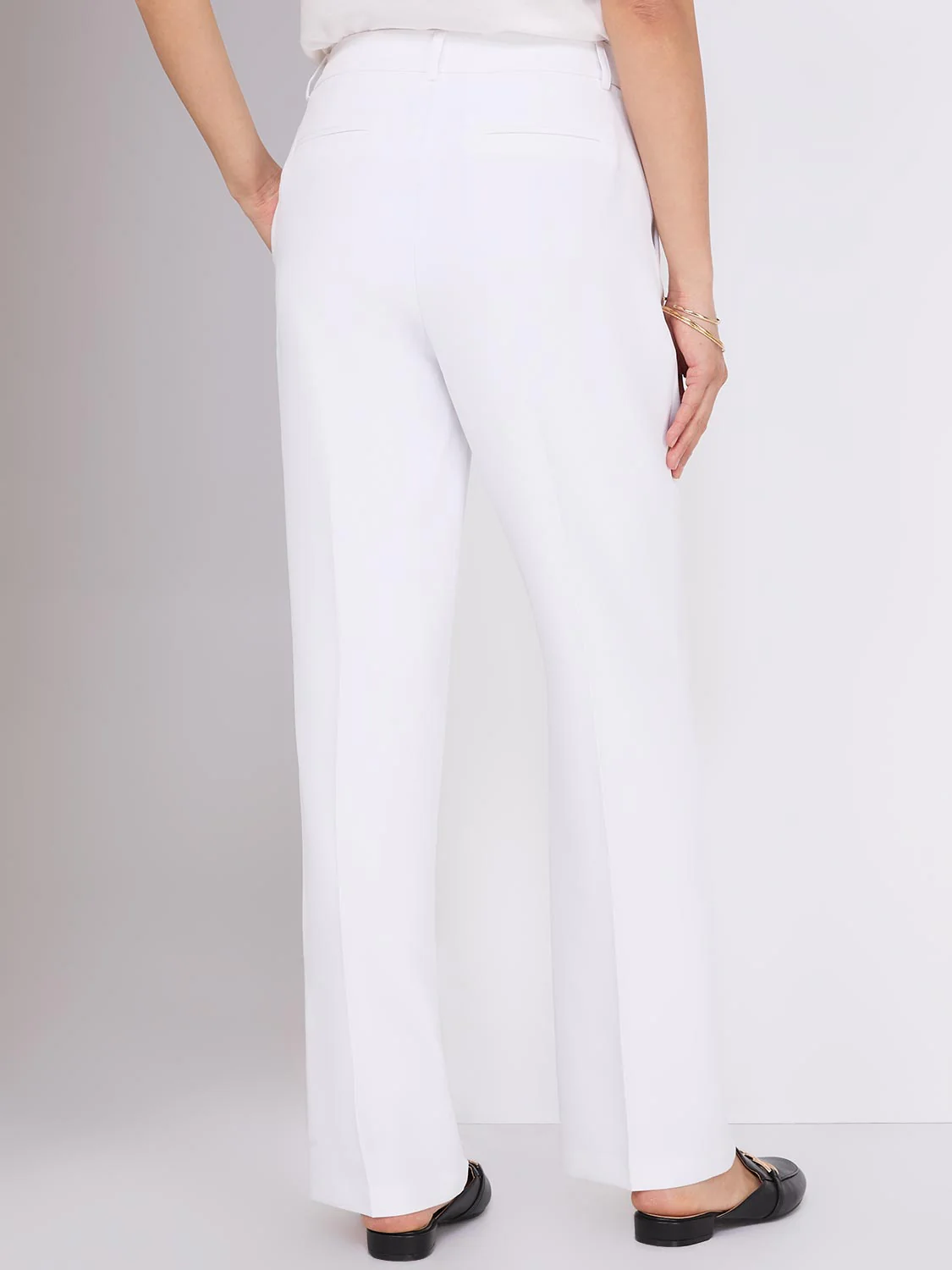 Pleated Wide-Leg Pants