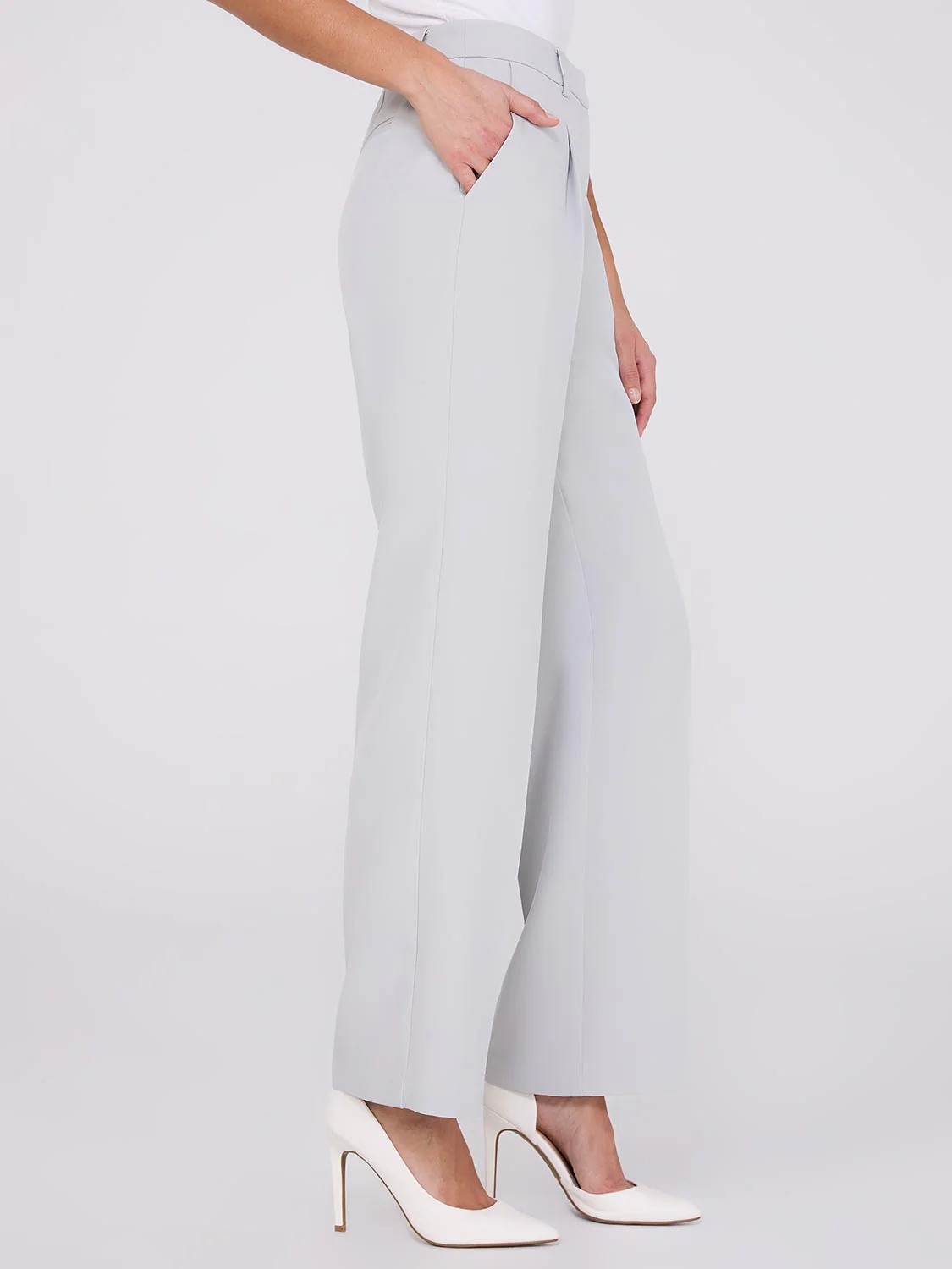 Pleated Wide-Leg Pants