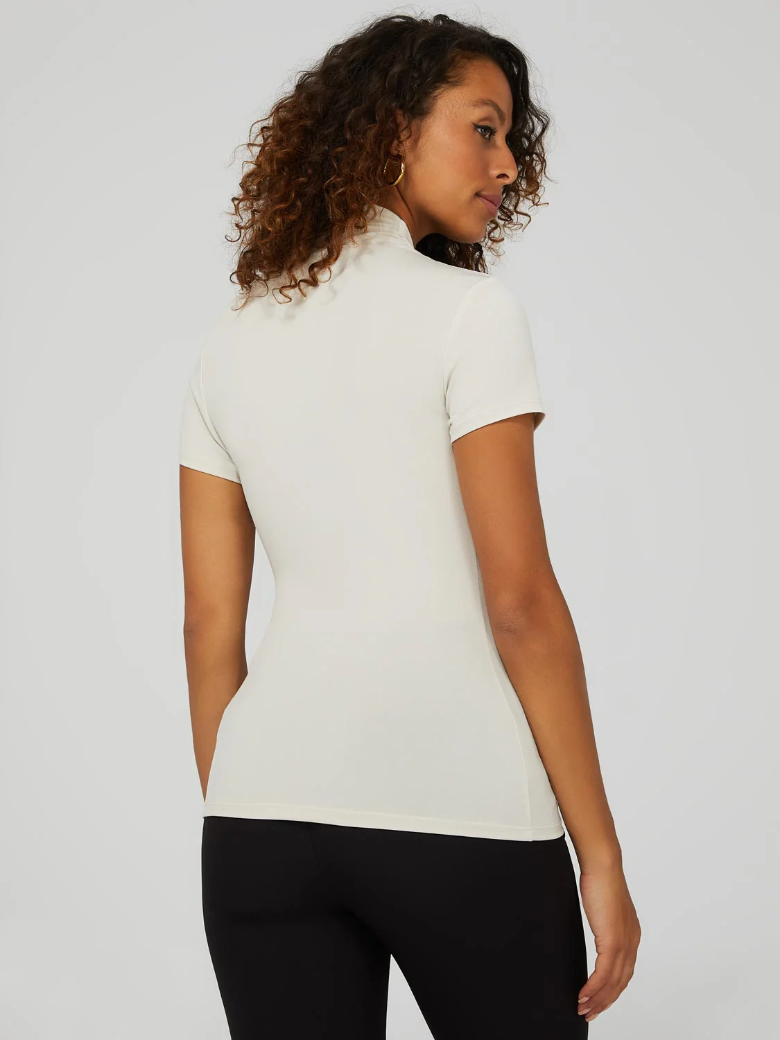 Short Sleeve Crossover Front Top