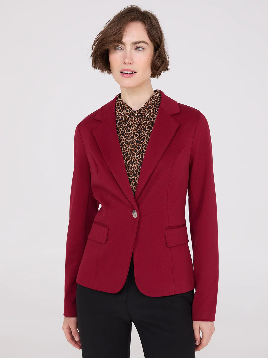 Short 1-Button Blazer