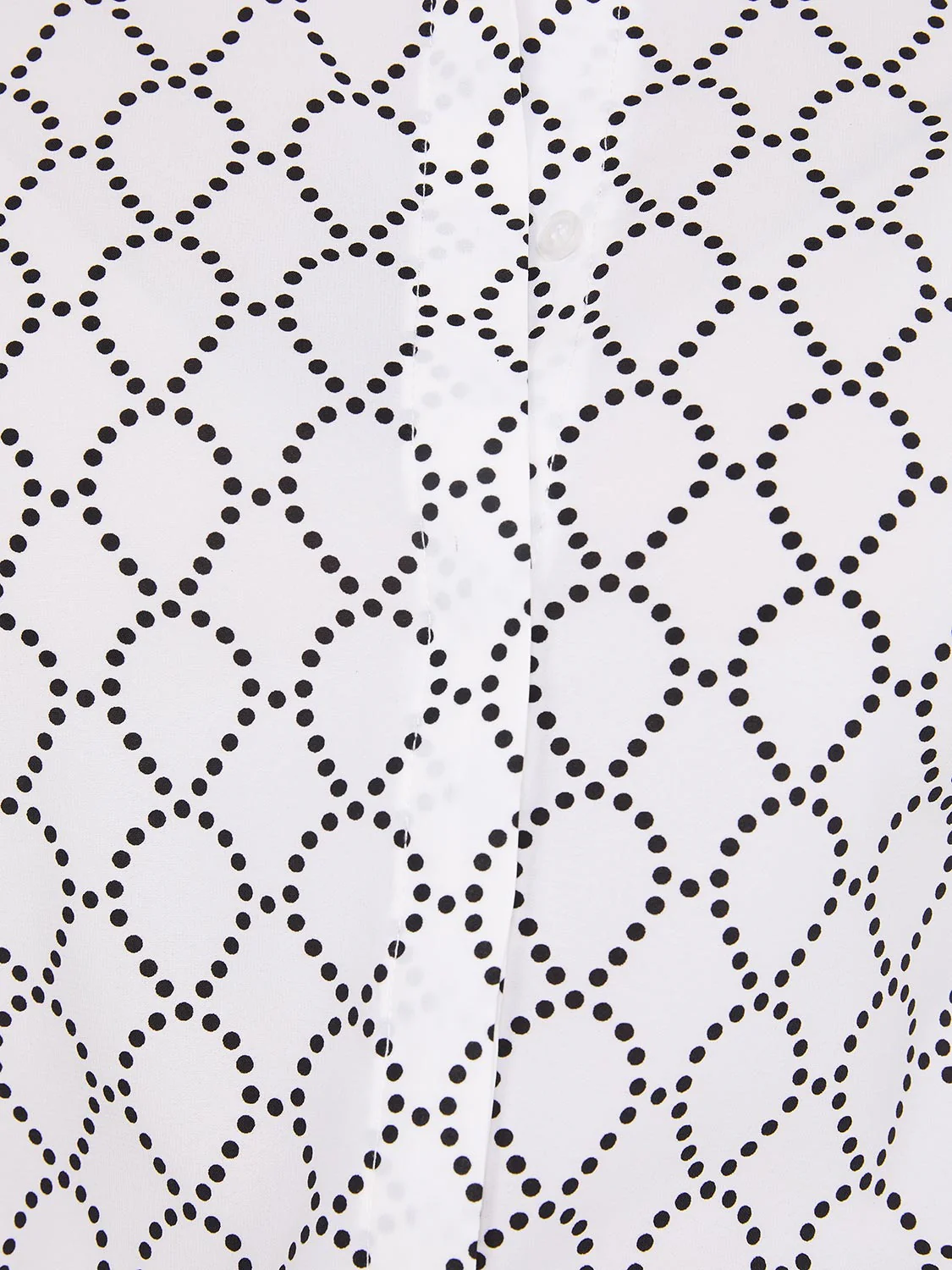 Silky Print Button-Front Blouse