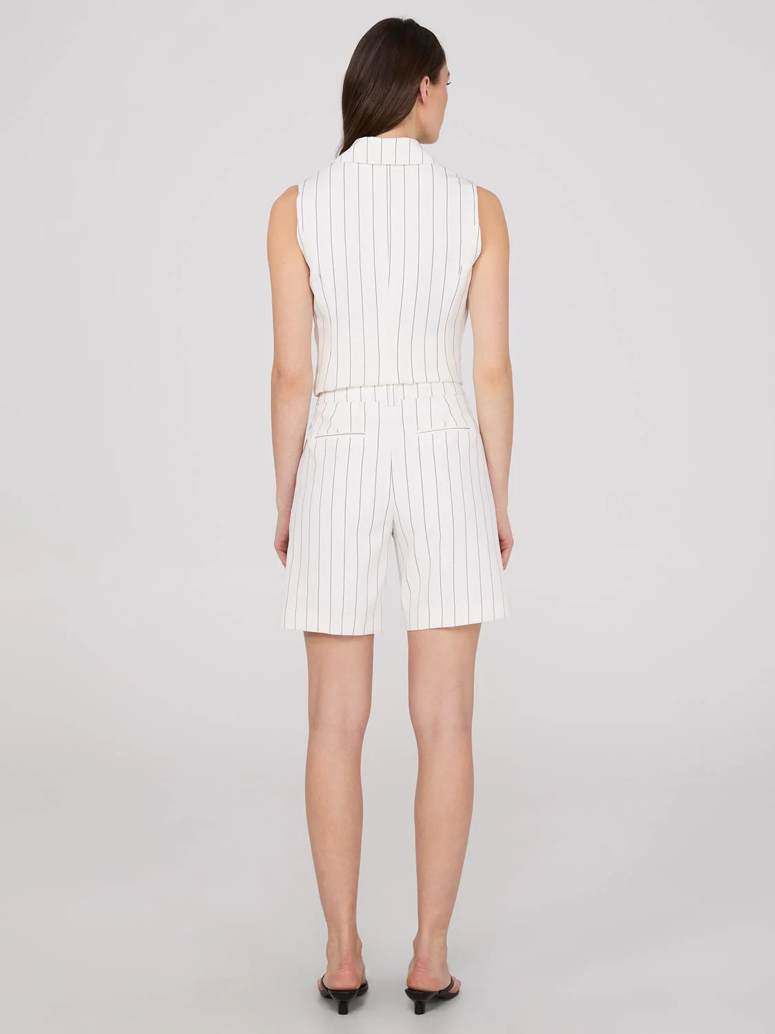 Striped Bermuda Trouser Shorts