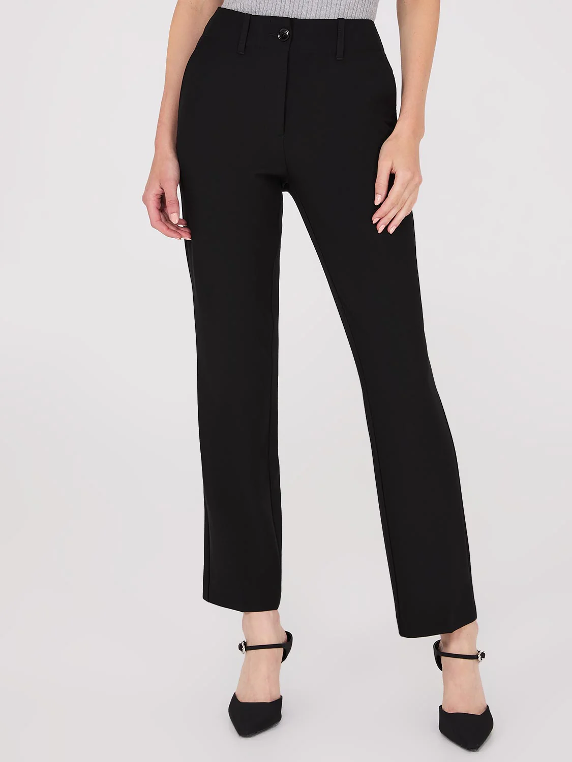 No Waistband Straight Leg Regular Length Pants