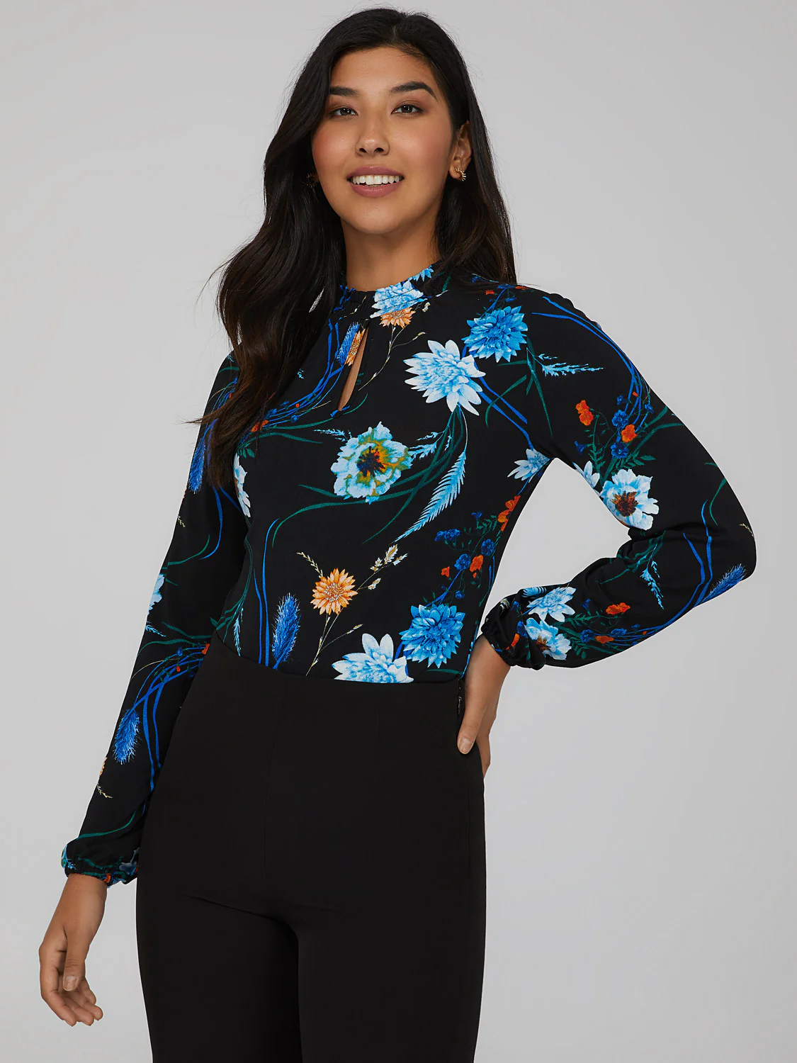 Front Bubble Sleeve Top