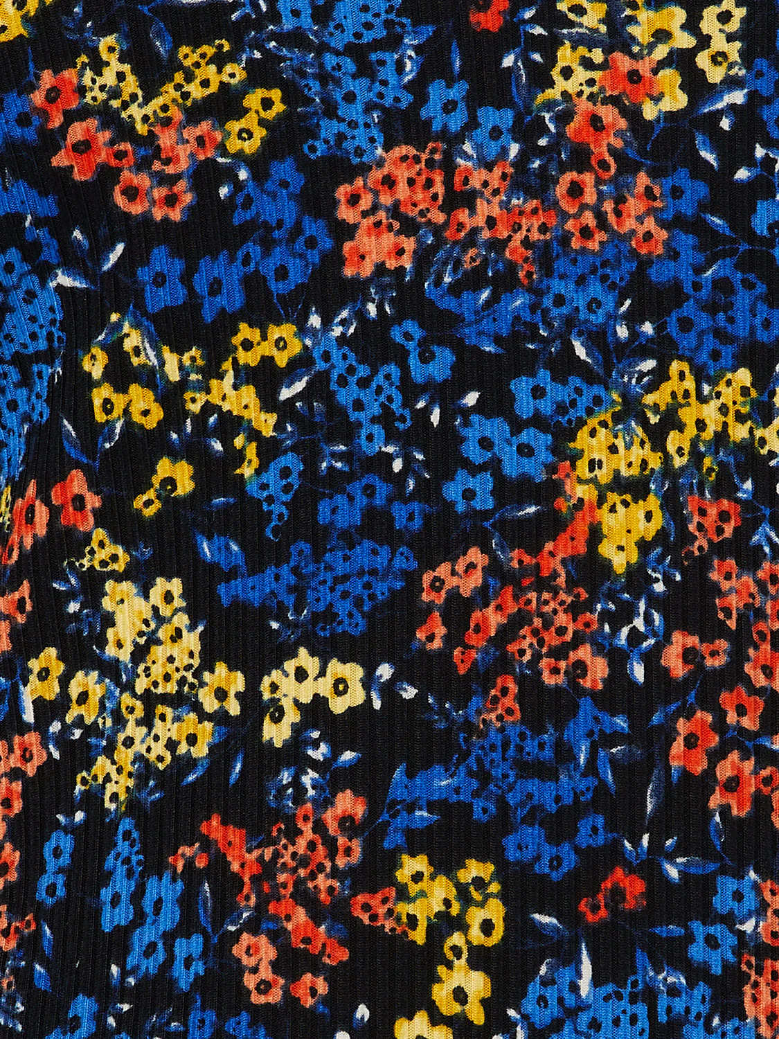 Floral Print Keyhole Front Top