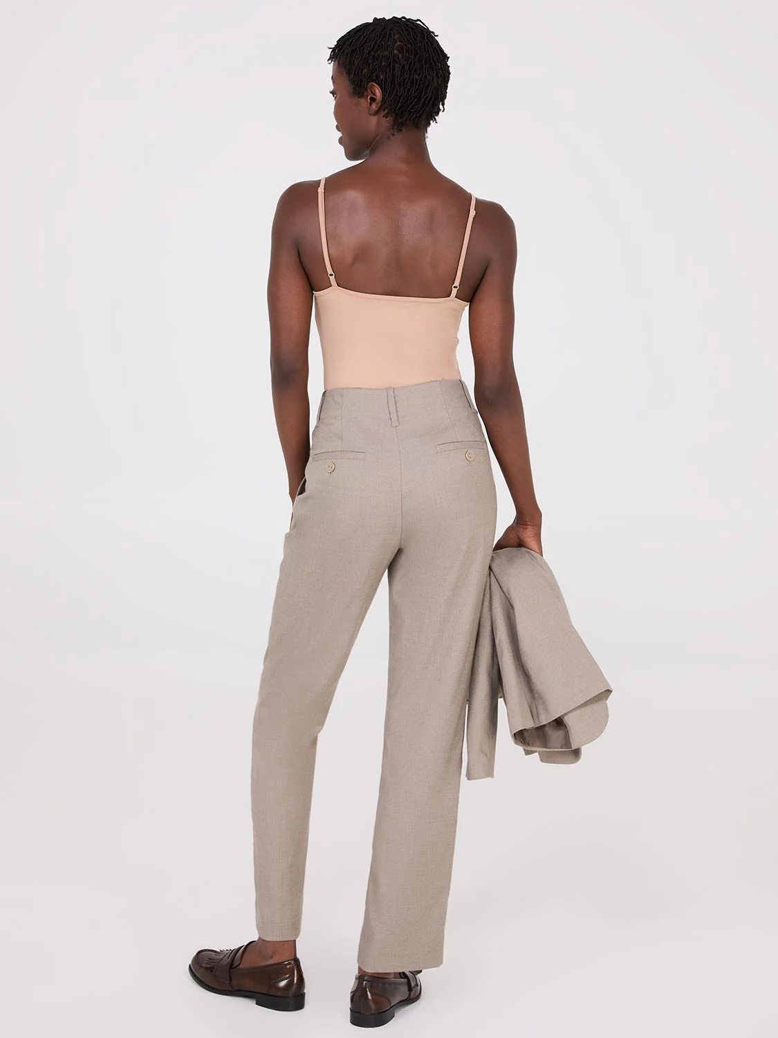 No Waistband Straight Leg Regular Length Pants