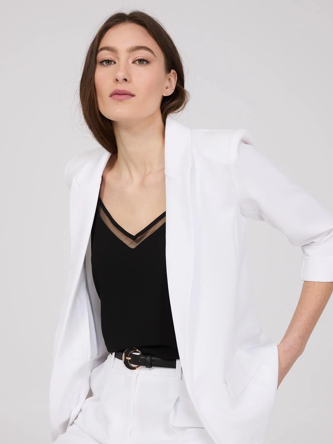 Mesh V-Neck Tank Top