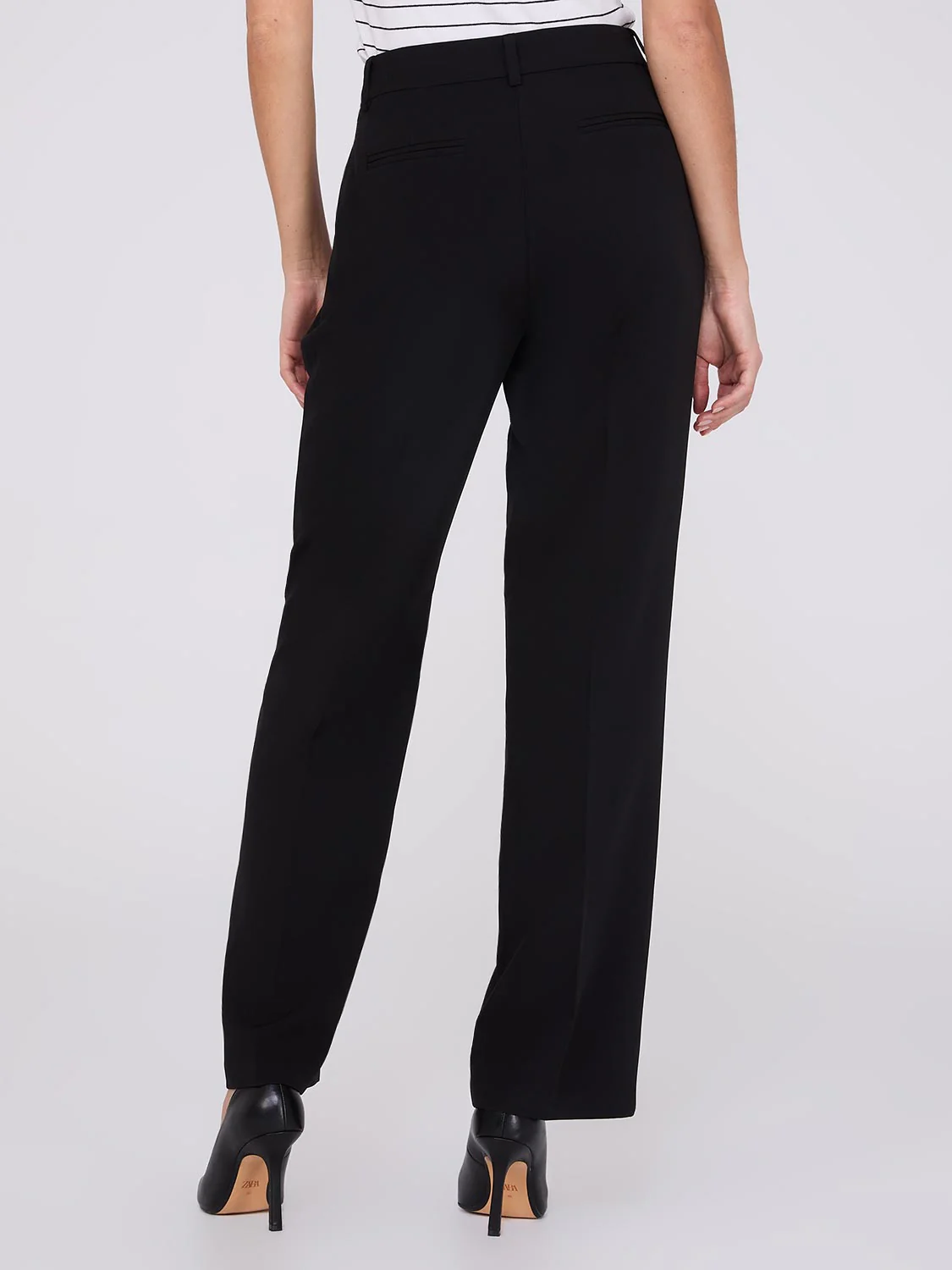 Pleated Wide-Leg Pants