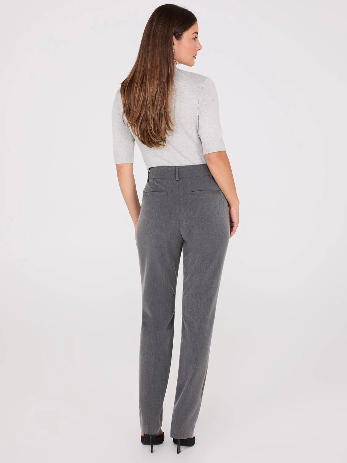 Straight Leg Long Length Slant Pocket Pants