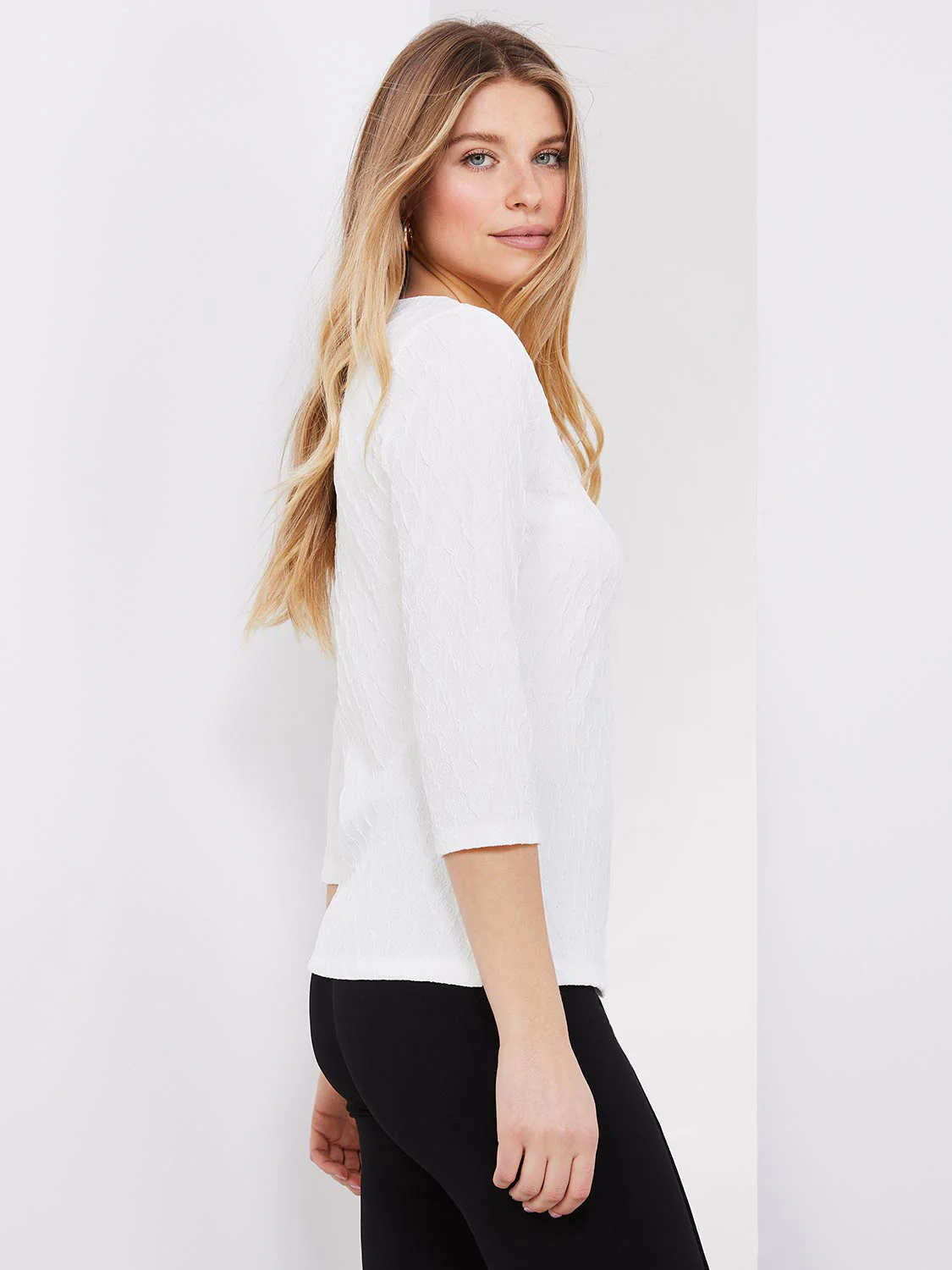 3/4 Sleeve Print Top