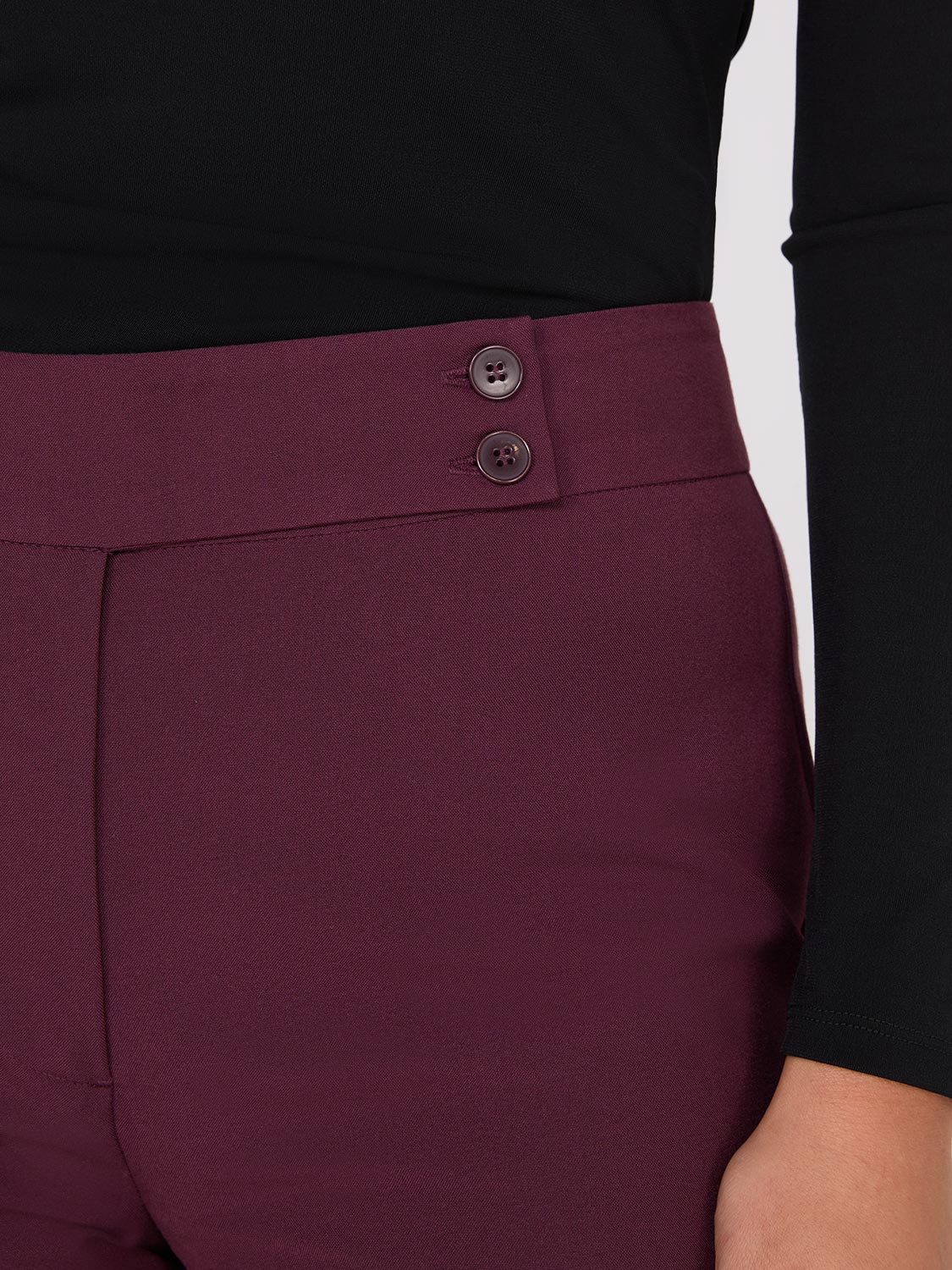 Mid-Rise Long Length Bootcut Pants