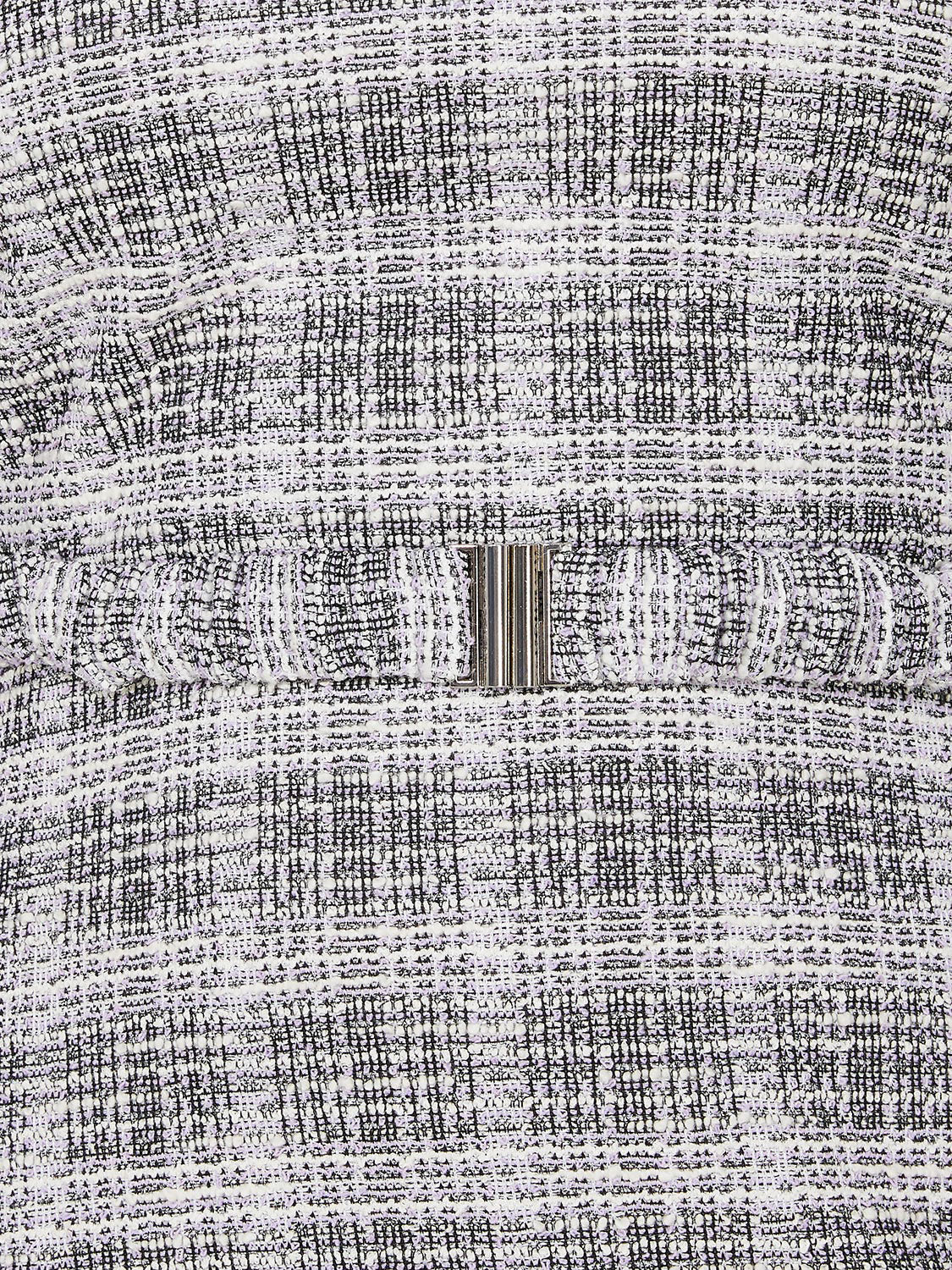 Metallic Boucle Fit & Flare Mini Dress