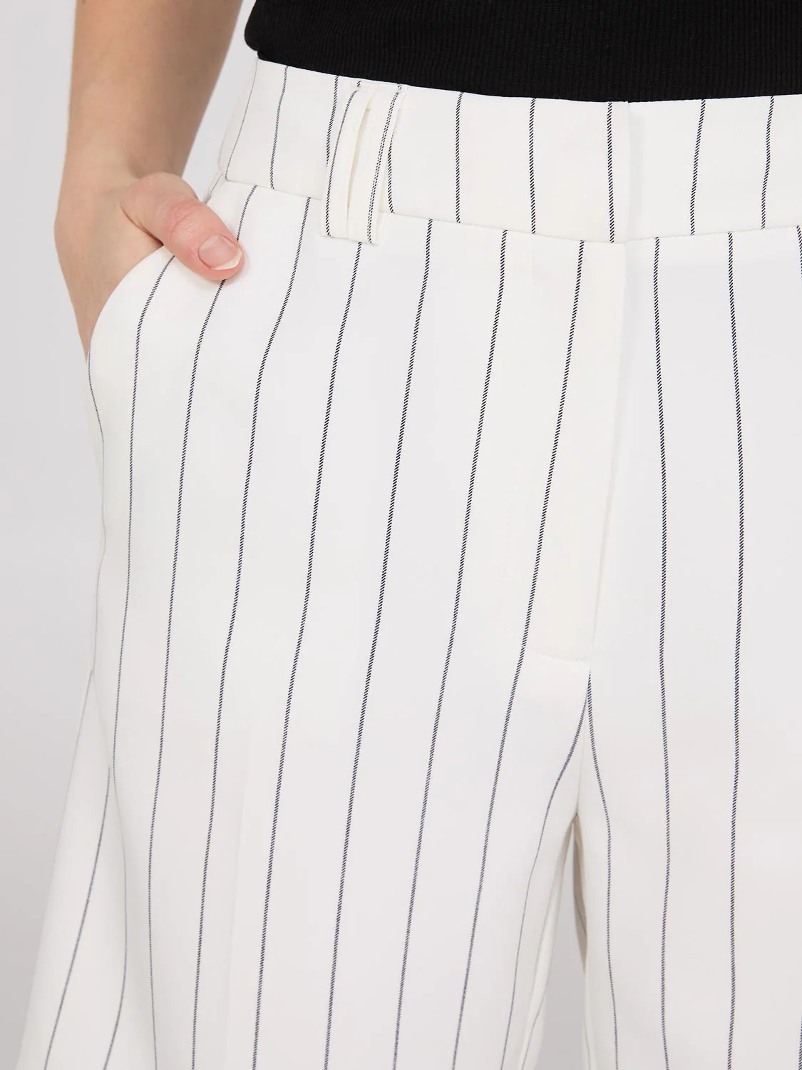 Striped Bermuda Trouser Shorts