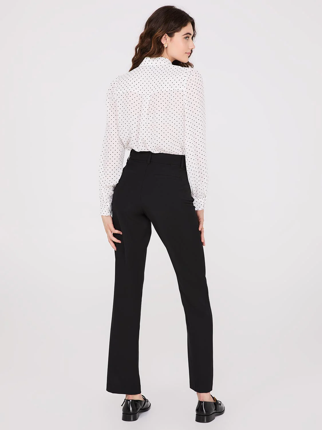 Straight Leg Long Length Slant Pocket Pants