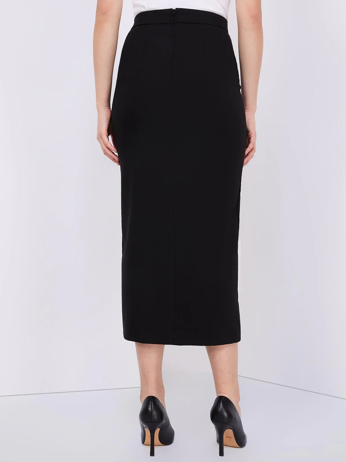 Long Front Slit Skirt