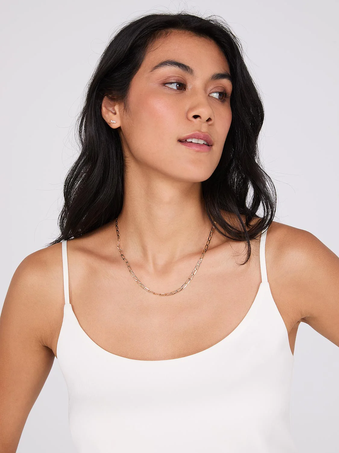 Satin Scoop Neck Tank Top