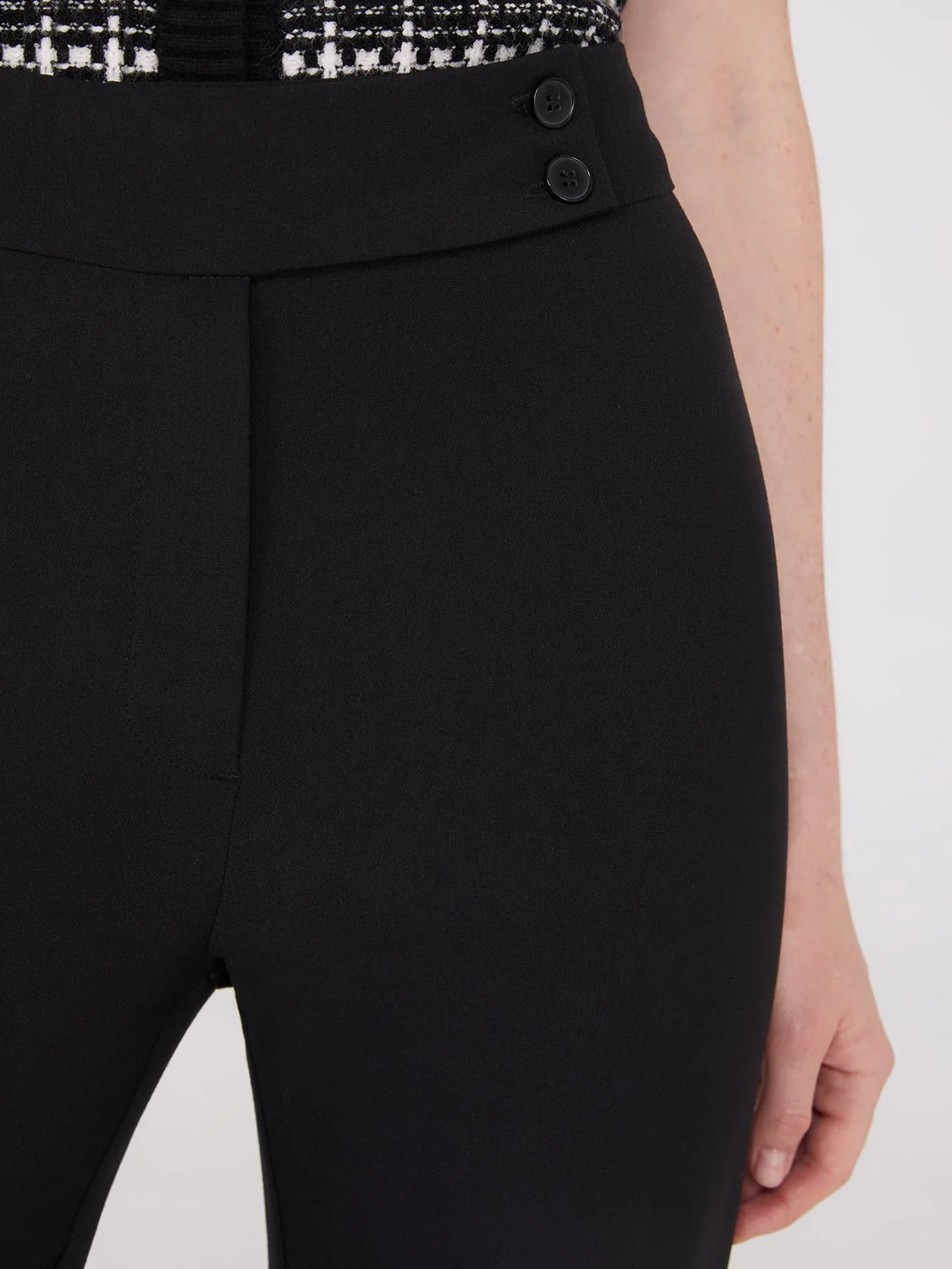 Mid-Rise Long Length Bootcut Pants