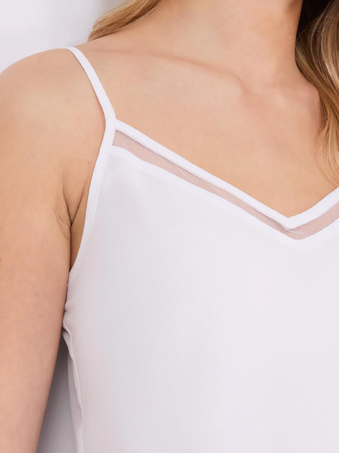 Mesh V-Neck Tank Top