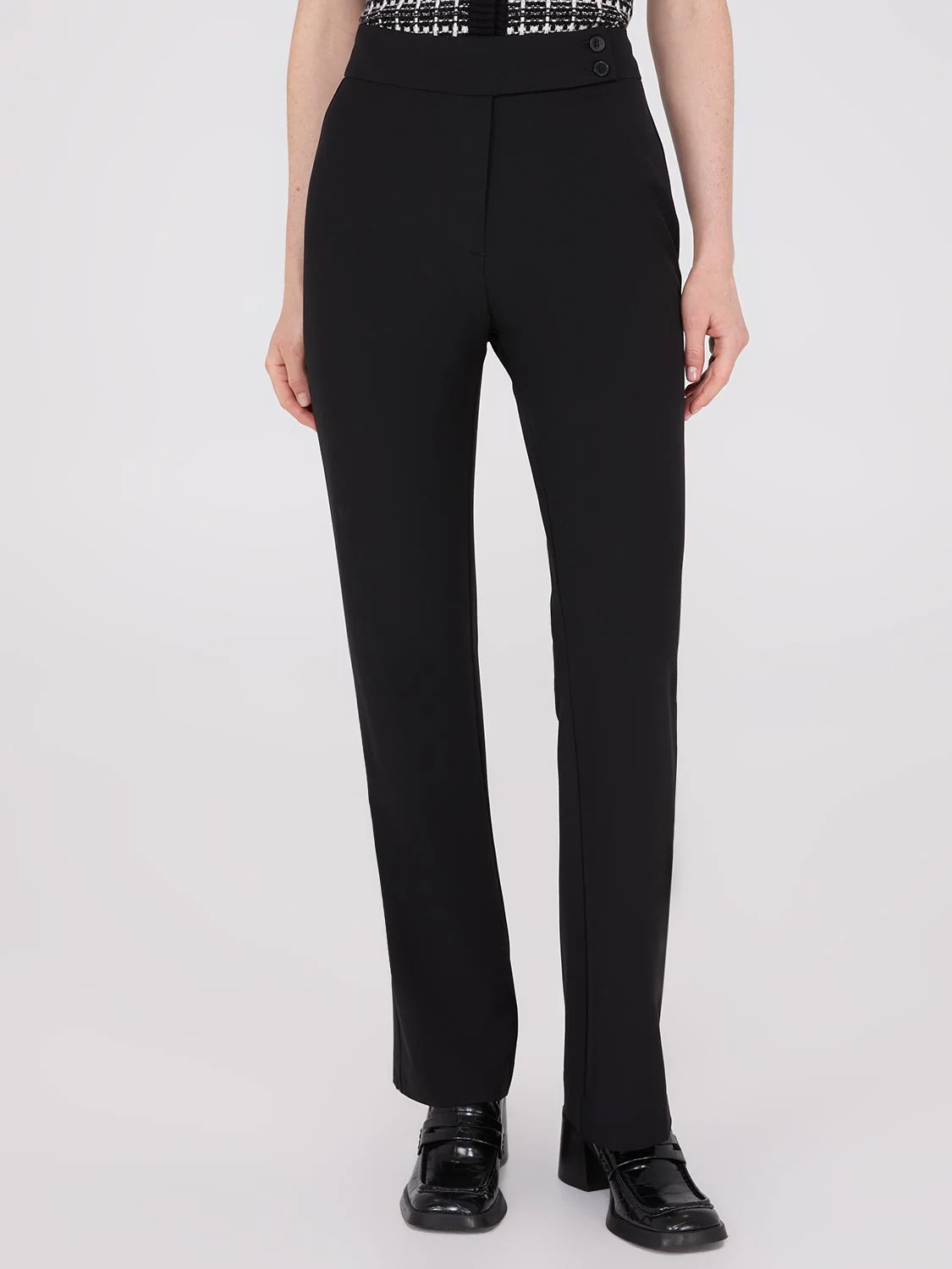Mid-Rise Long Length Bootcut Pants