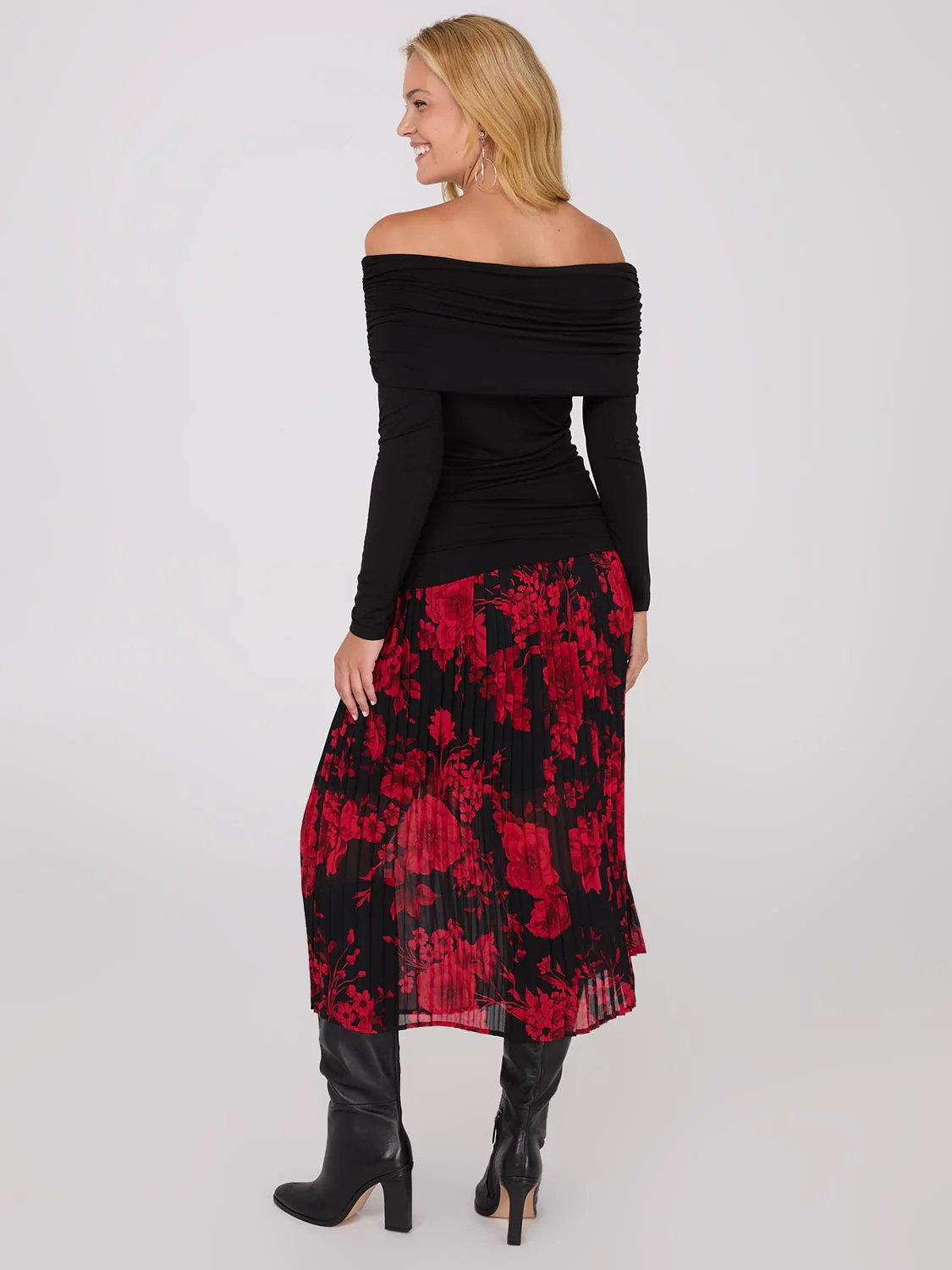 Ruched Off-The-Shoulder Top